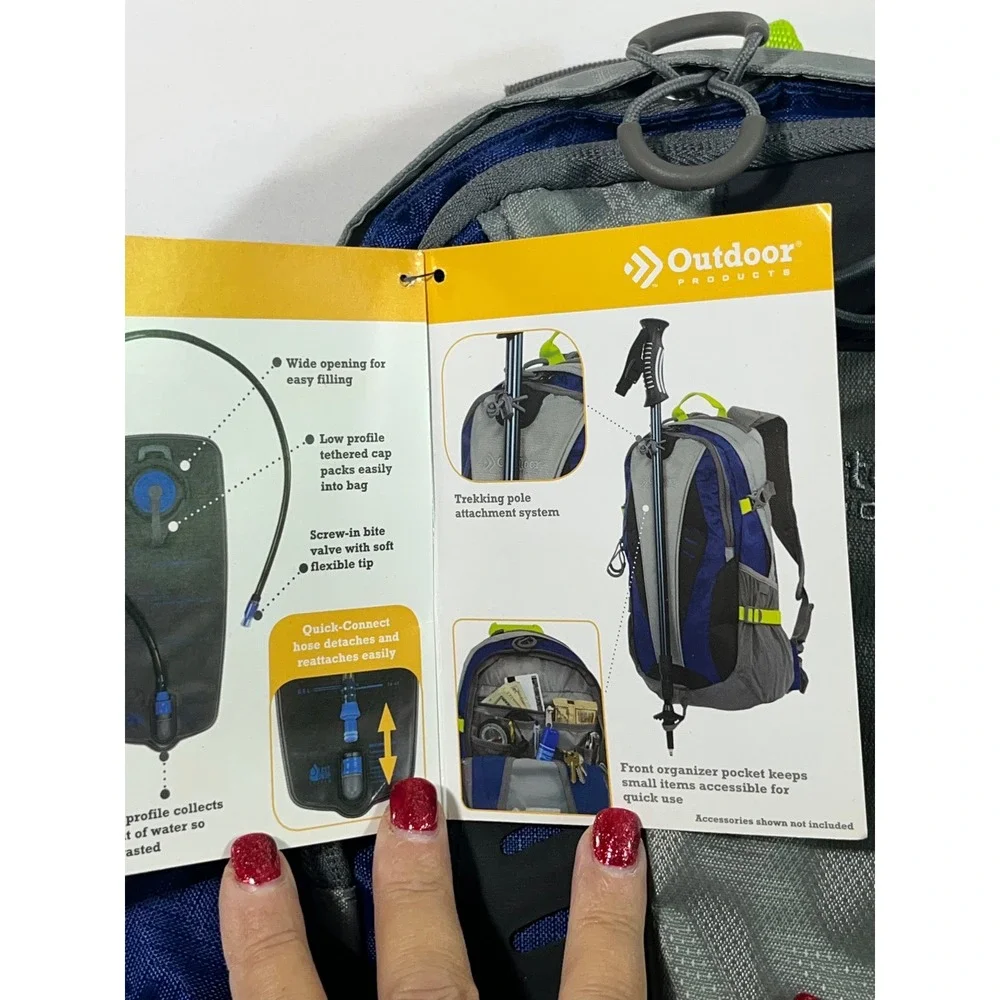 Outdoor Product Hydration Backpack Water‎ Packet Run Hike Refresh MultiColor 20L
